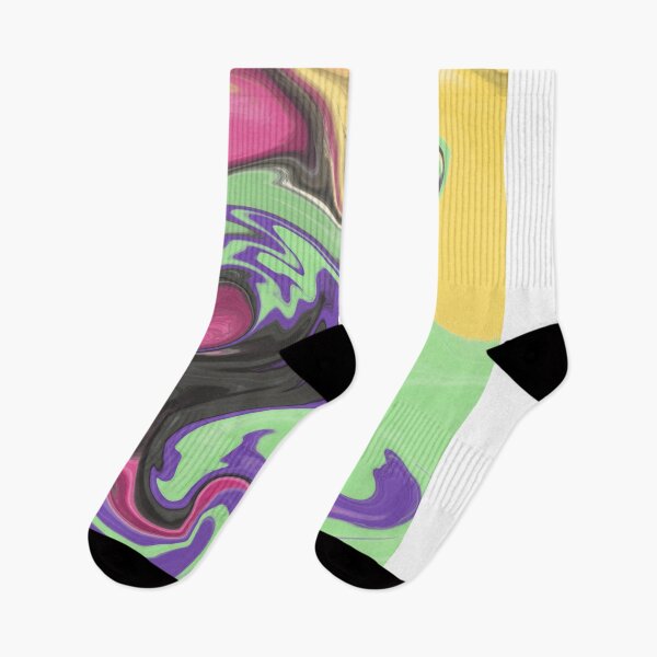 Item preview, Green Purple Yellow Flow Abstract Colorful Pattern designed and sold by Shiloh From Alaska.