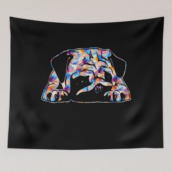 Item preview, Cool And Awesome Pug Geometric designed and sold by UnknownArtistt.