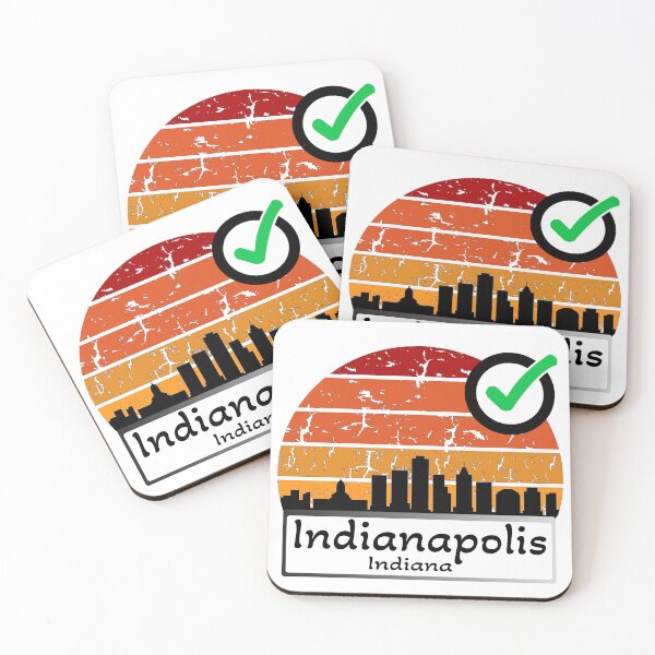 Item preview, indianapolis indiana - usa Skyline  designed and sold by WhereIsTravis.