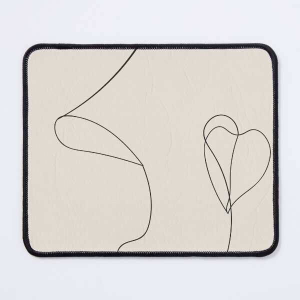 Item preview, Continuous Line Art Face Drawing, Minimalist Floral Shapes designed and sold by technicolorable_art.