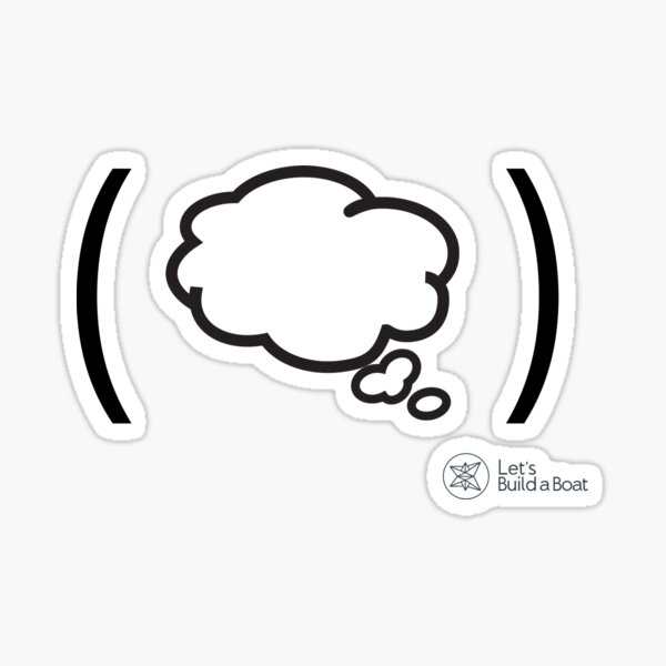 Dreaming Black Sticker