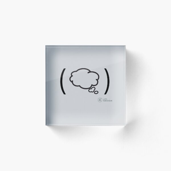 Dreaming Black Acrylic Block