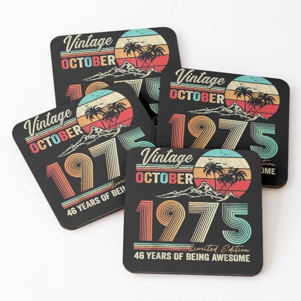 Item preview, Birthday Decoration Vintage October 1975 designed and sold by Caroline Zapata.