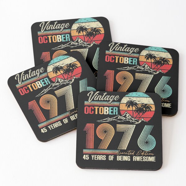 Item preview, Birthday Decoration Vintage October 1976 designed and sold by Caroline Zapata.