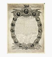 Faksimile der Unabhängigkeitserklärung vom 19. April 1819 Fotodruck