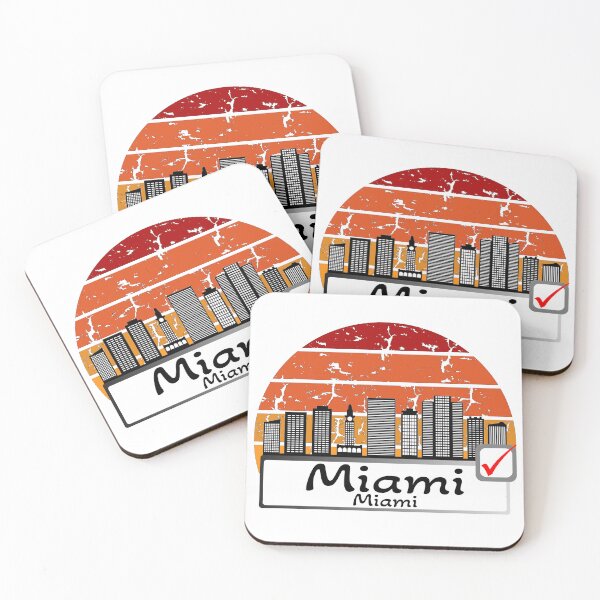 Item preview, miami florida - usa Skyline designed and sold by WhereIsTravis.