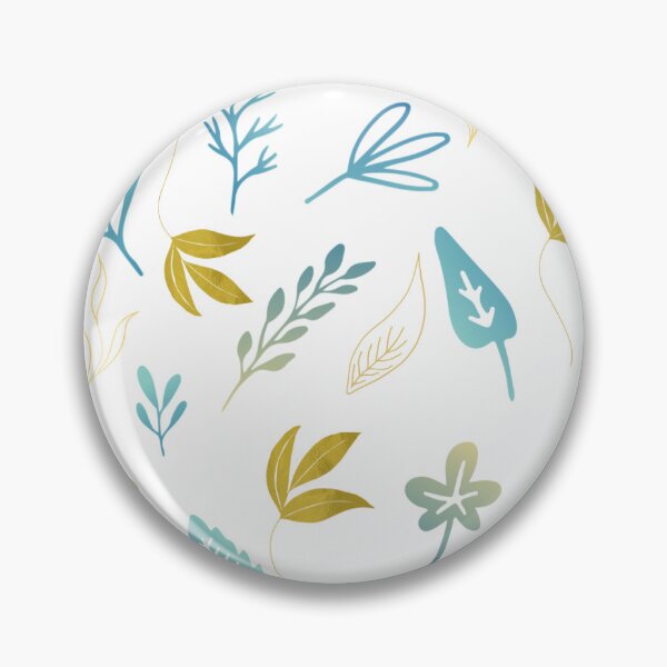 Item preview, Gold and blue leaves designed and sold by Analee & K.