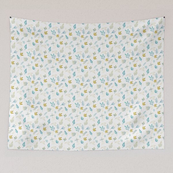Item preview, Gold and blue leaves designed and sold by Analee & K.