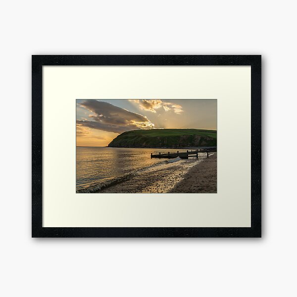 St. Bees Sunset. Framed Art Print