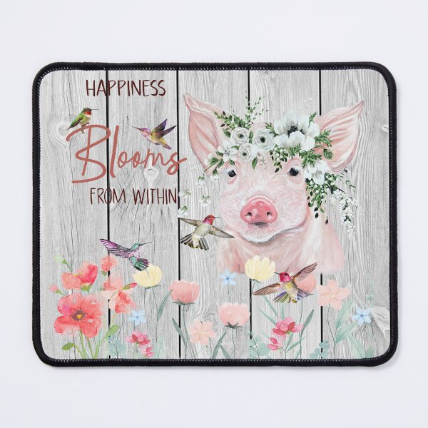 Item preview, Happiness Blooms From Within Pig designed and sold by GunillaBlau.