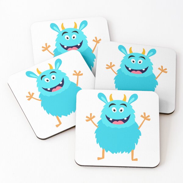 Item preview, cute little crazy fluffy monster designed and sold by ElenaJoyDesign.