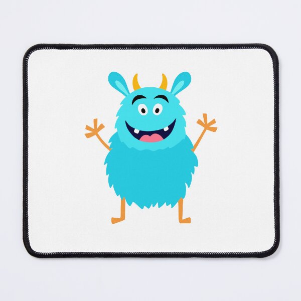 Item preview, cute little crazy fluffy monster designed and sold by ElenaJoyDesign.