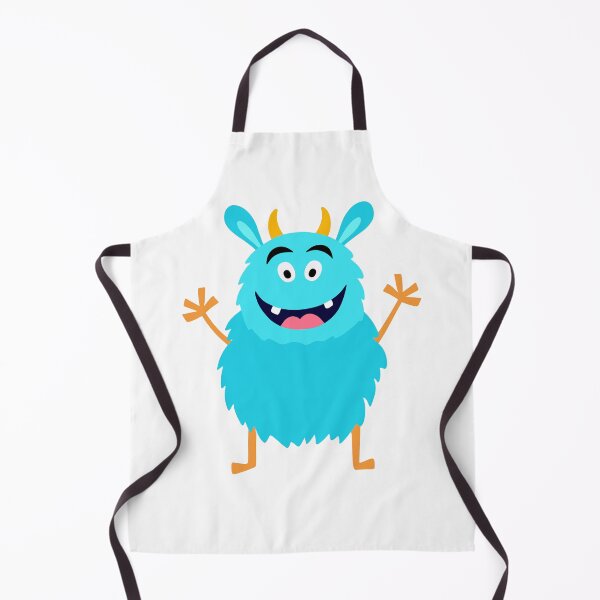 Item preview, cute little crazy fluffy monster designed and sold by ElenaJoyDesign.
