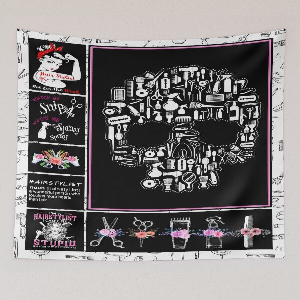 Item preview, Hairstylist Skull Style-Hairstylist Not For The Weak designed and sold by GunillaBlau.