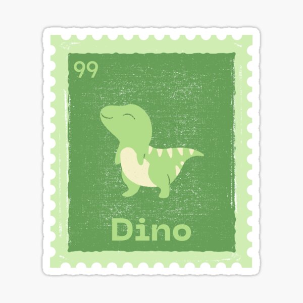 Item preview, Dino Seventeen Stamp designed and sold by Strawberryne.