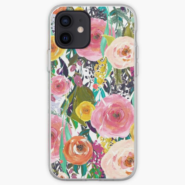 Pretty Watercolor Garden Floral iPhone Soft Case