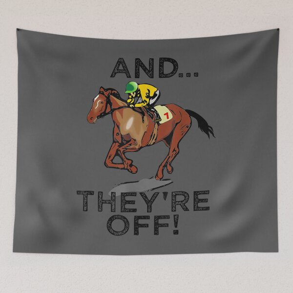 Item preview, And Theyre Off Horse Racing Gambling designed and sold by tydaceni.
