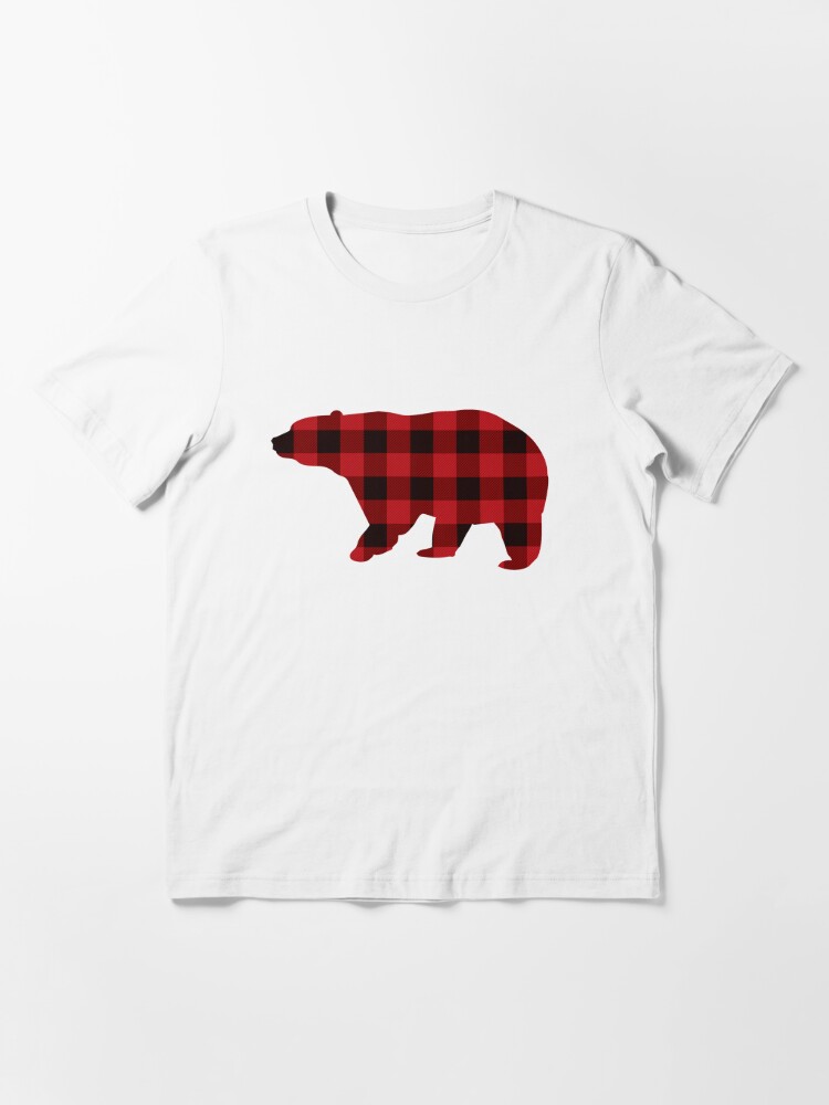  Mama Bear Three 3 Cubs shirt Red Plaid Mom Christmas pajama :  Clothing, Shoes & Jewelry