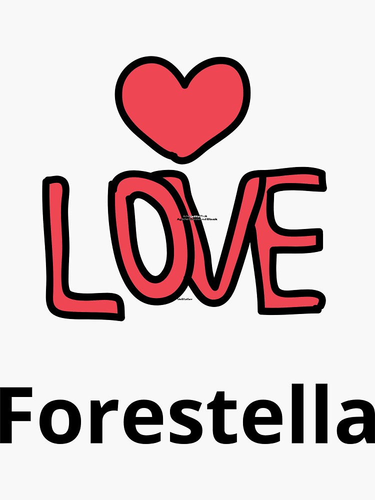 "i love Forestella Korean Stars" Sticker for Sale by Barteta Redbubble