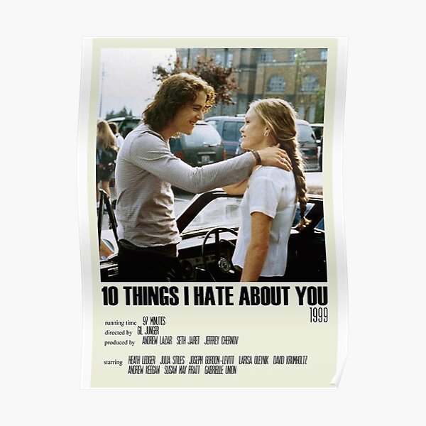 10 Things I Hate About You Alternative Poster Poster