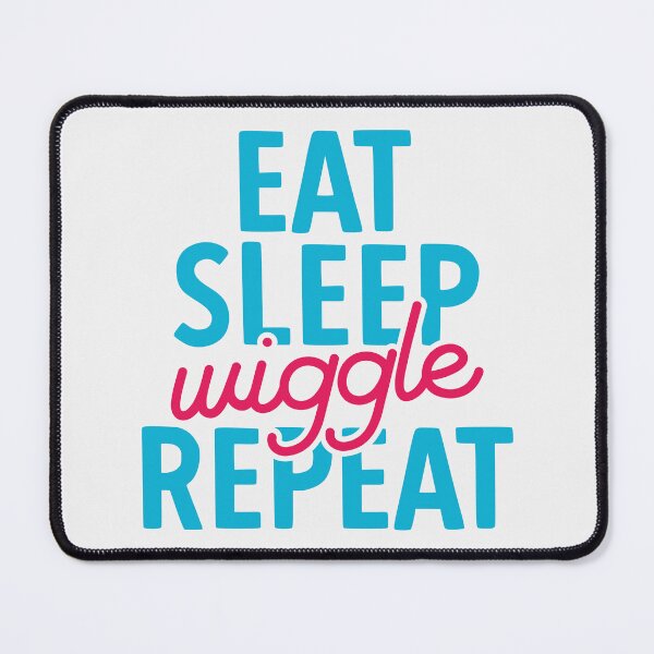 Item preview, Copy of Eat Sleep Wiggle Fun Repeat | Funny designed and sold by DrawingBoard.