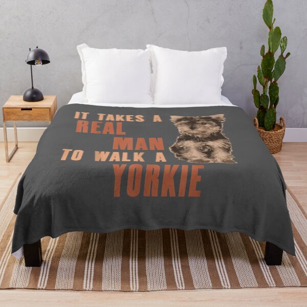 Item preview, It Takes A REAL MAN To Walk A Yorkie Dog Lover designed and sold by tydaceni.