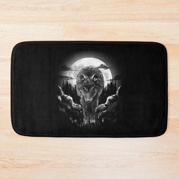 Item preview, Wolf full moon designed and sold by DerSenat.