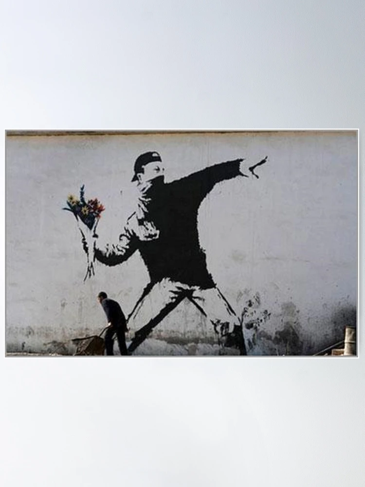 Wall Poster Banksy- Rage, Flower Thrower by Banksy, 24x36