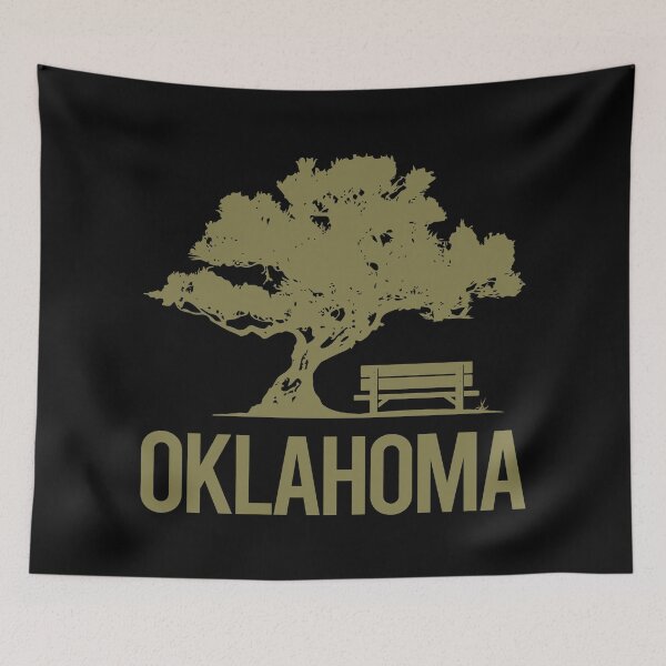 Item preview, Bench And Tree Oklahoma designed and sold by nguyentanshop.