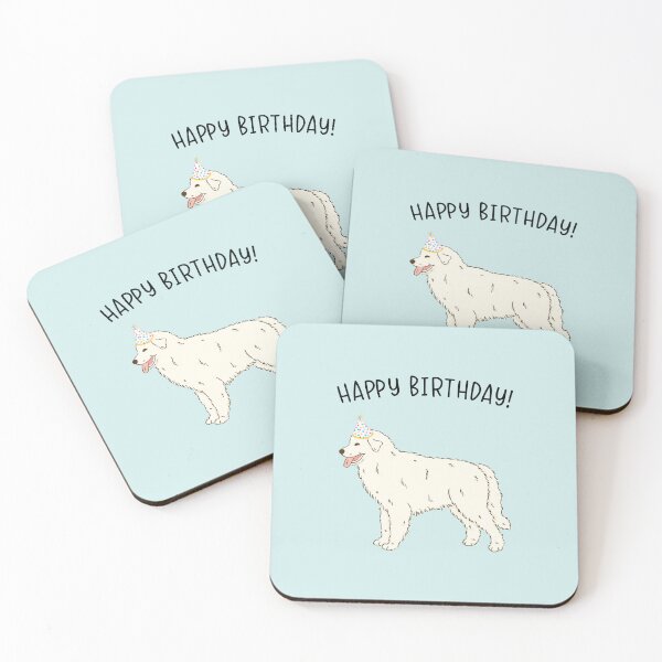 Item preview, Great Pyrenees PYR Pyrenean Mountain Dog Happy Birthday designed and sold by thepawster.