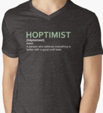 Hoptimist Design for Craft Beer Lovers Men's V-Neck T-Shirt
