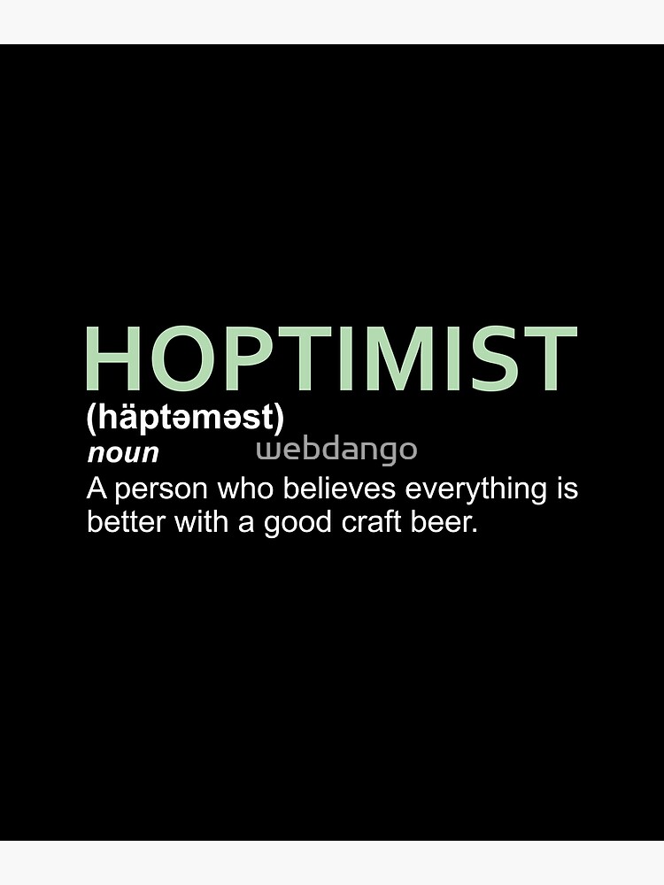  HOPTIMIST Craft Beer T-Shirt : Clothing, Shoes & Jewelry