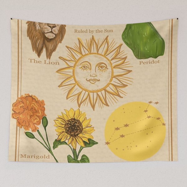 Item preview, Zodiac Astrology Vintage Style Poster- Leo Poster classic  designed and sold by tinachristn.