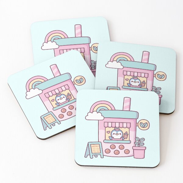 Item preview, Cute Penguin Running A Bubble Tea Cafe designed and sold by rustydoodle.