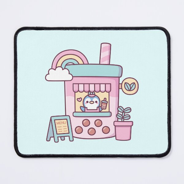 Item preview, Cute Penguin Running A Bubble Tea Cafe designed and sold by rustydoodle.