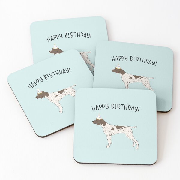 Item preview, GSP German Shorthaired Pointer Dog Happy Birthday designed and sold by thepawster.