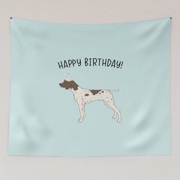 Item preview, GSP German Shorthaired Pointer Dog Happy Birthday designed and sold by thepawster.
