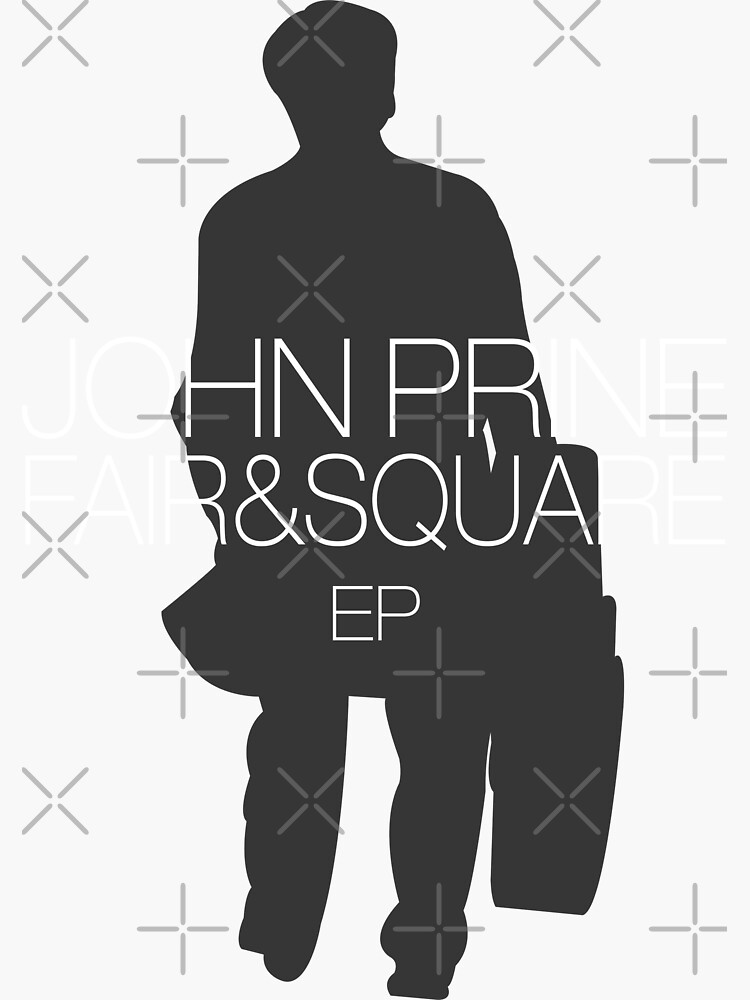 "John Prine Fair Square Ep Album Cover." Sticker for Sale by