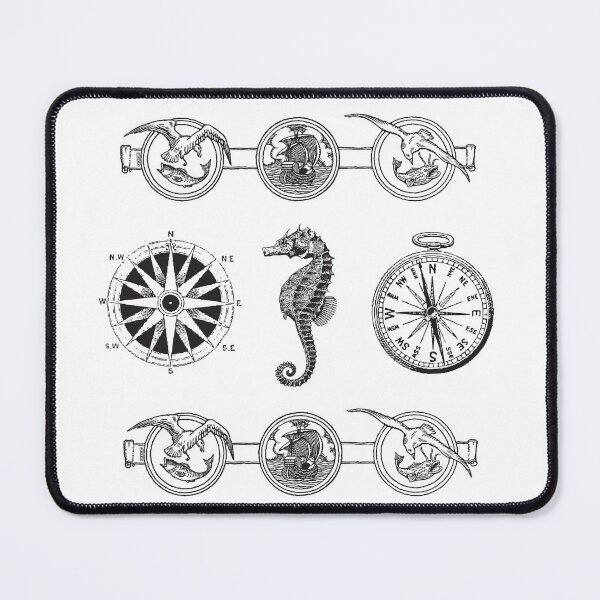 Item preview, Sailor Life Compas And Sea Horse designed and sold by ArtOfStars.