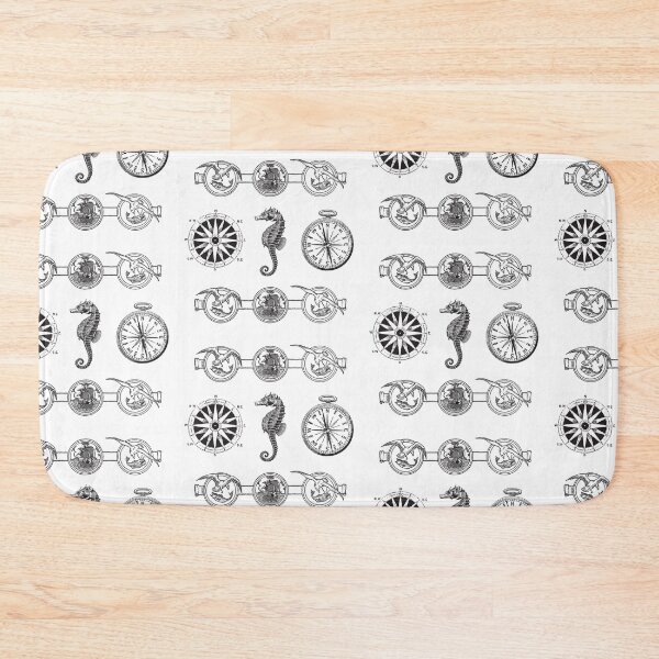 Item preview, Sailor Life Compas And Sea Horse designed and sold by ArtOfStars.