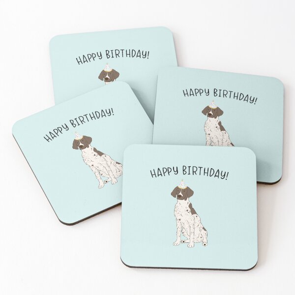 Item preview, GSP German Shorthaired Pointer Dog Happy Birthday designed and sold by thepawster.