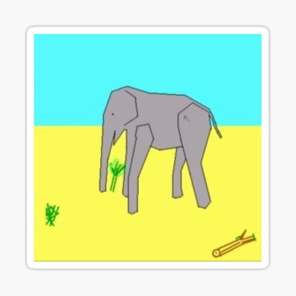 Templeos God's favorite elephant Sticker