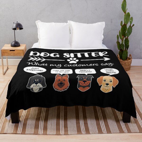 Item preview, Dog Sitter What My Customers Say Funny Dog Faces designed and sold by DNW-art.