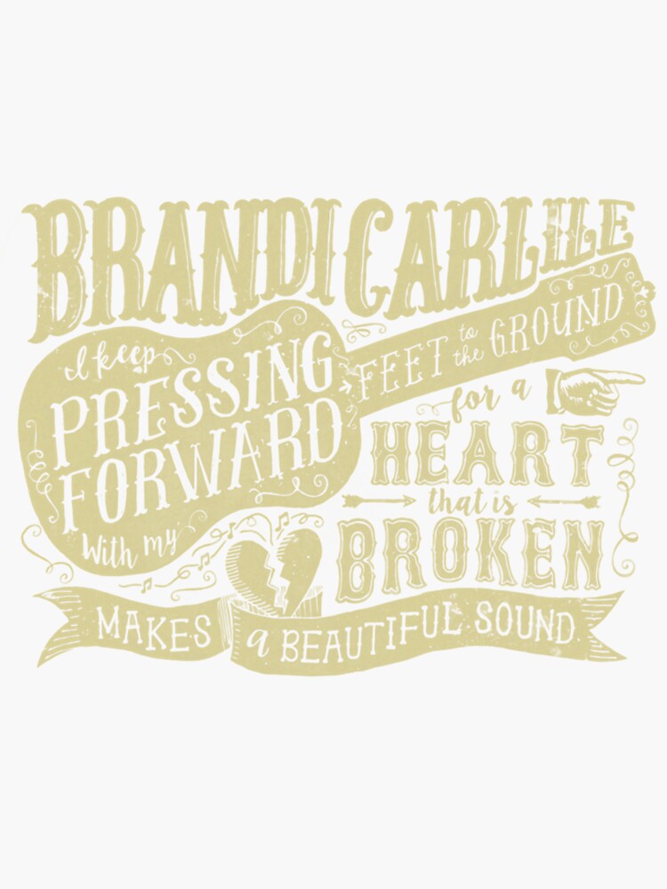 "Brandi Carlile Merch Lyric " Sticker for Sale by SeeTrendShirts Redbubble