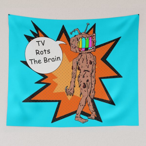 Item preview, TV Rots The Brain designed and sold by Crazy8Designer.