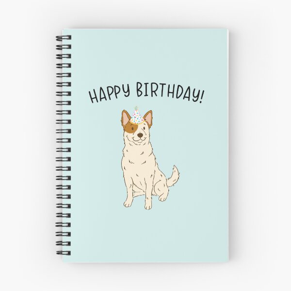 Item preview, Red Heeler Australian Cattle Dog Happy Birthday designed and sold by thepawster.