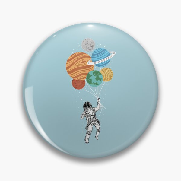 Item preview, Astronaut holding Planet Balloons Solar  designed and sold by LianaGlynn.