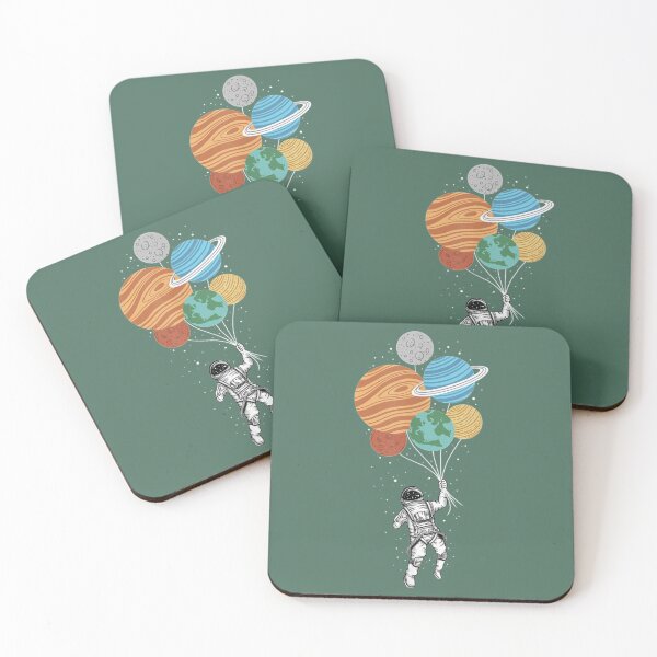 Item preview, Astronaut holding Planet Balloons Solar  designed and sold by LianaGlynn.
