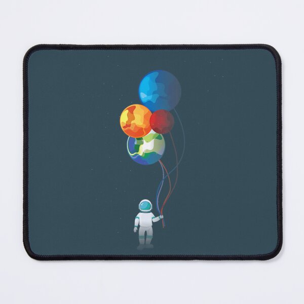 Item preview, Astronaut In Space Holding Planet Balloon designed and sold by LianaGlynn.