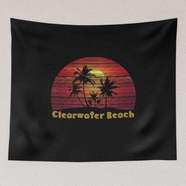 Item preview, Clearwater Beach Retro Florida Beach Design designed and sold by webdango.
